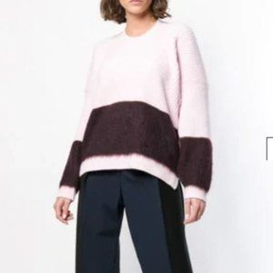 NWT Max Mara Sportmax pink & burgundy wool, angora, polyamide blend sweater XS/S